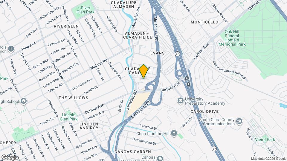 2220 Almaden Rd Map and Location Details