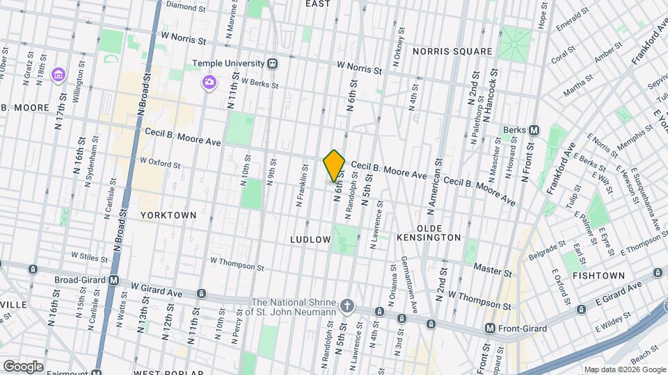 1604 N 6th St Map and Location Details