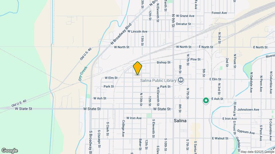 818 W Elm St Map and Location Details