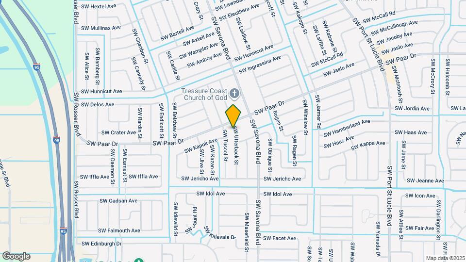 4210 SW Utterback St Map and Location Details