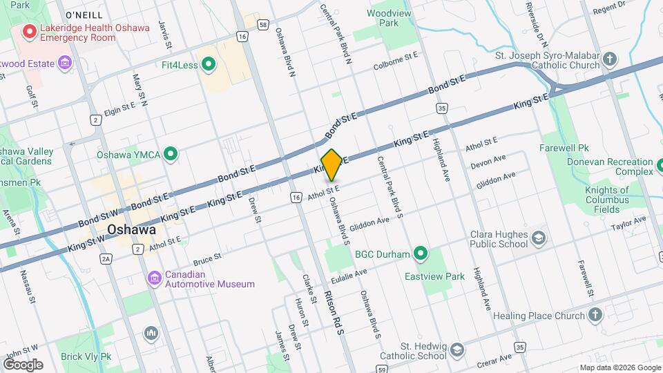 330 Athol St E Map and Location Details