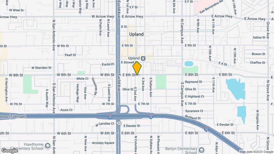 212 E 8th St Map and Location Details
