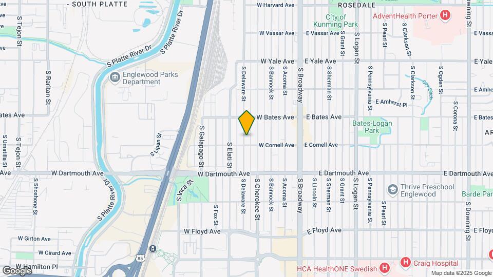 2982 S Delaware St Map and Location Details