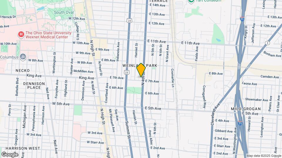234 E 7th Ave Map and Location Details