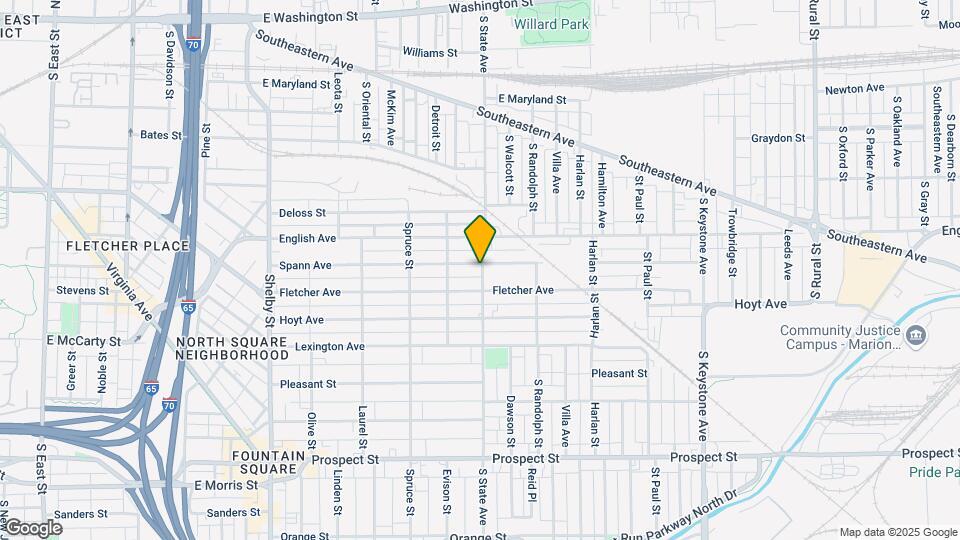 1651 Spann Ave Map and Location Details