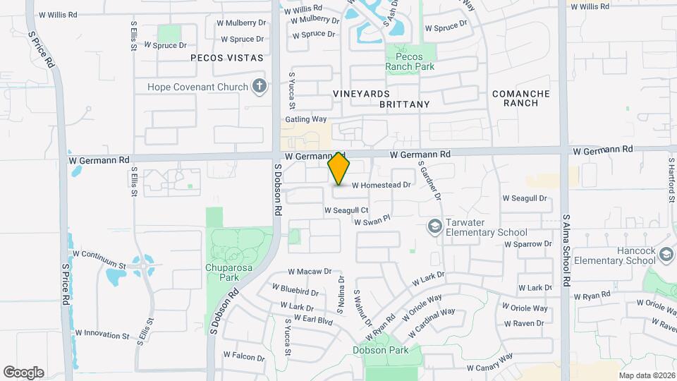 1773 W Homestead Dr Map and Location Details