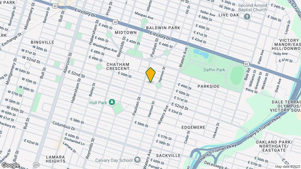 617 E 50th St Map and Location Details
