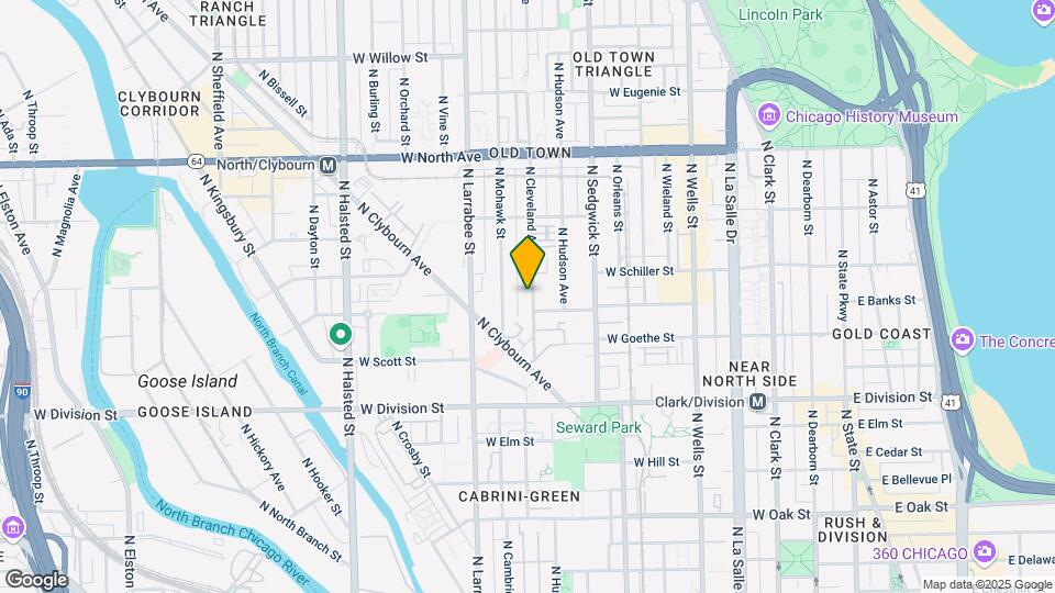 1342 N Cleveland Ave Map and Location Details