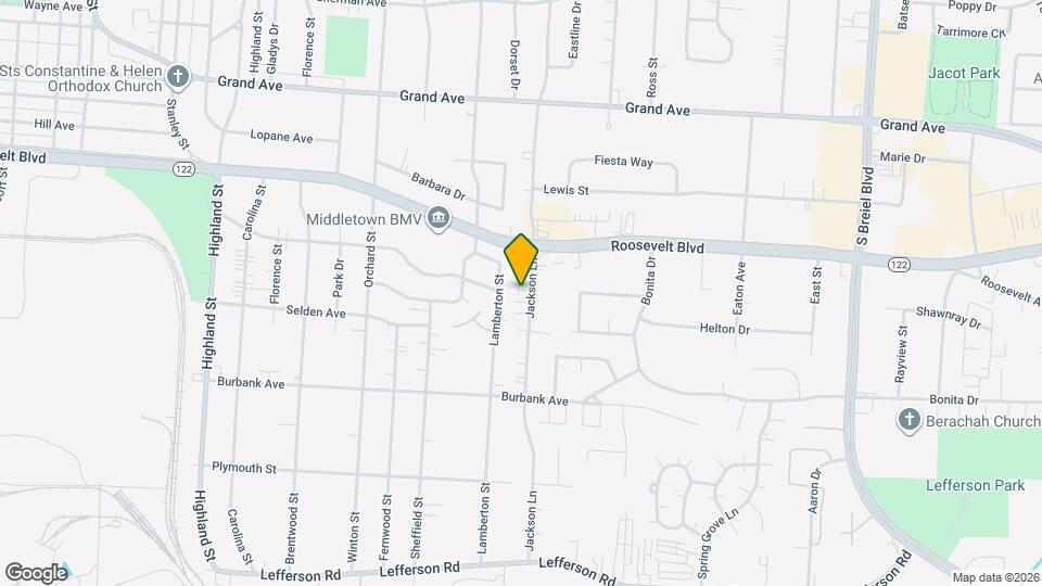 1600 Jackson Ln Map and Location Details