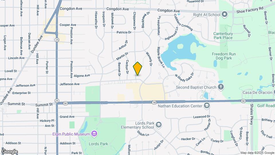 655 Chippewa Dr Map and Location Details
