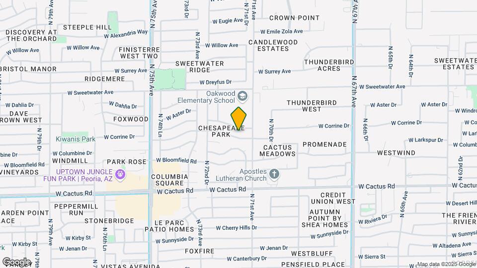 7126 W Corrine Dr Map and Location Details