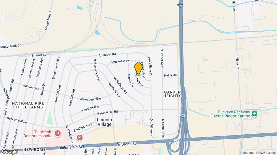 360 Weymouth Ln Map and Location Details