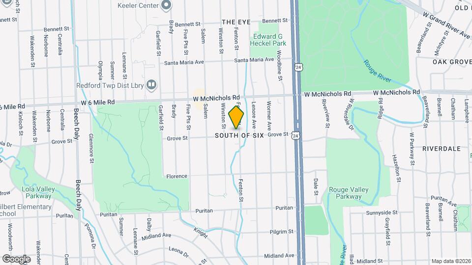 16811 Fenton St Map and Location Details