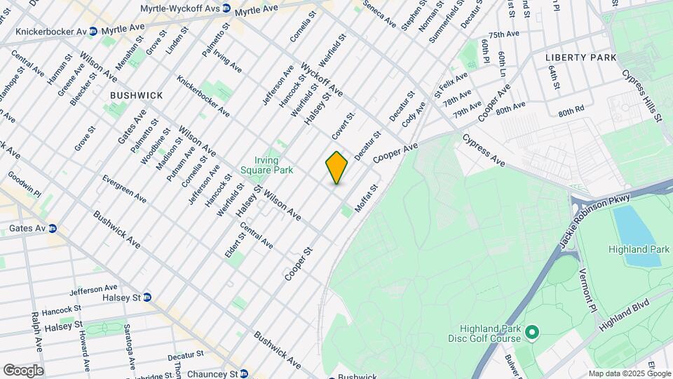 879 Knickerbocker Ave Map and Location Details