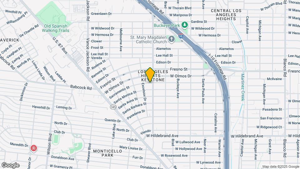 1906 Sacramento St Map and Location Details