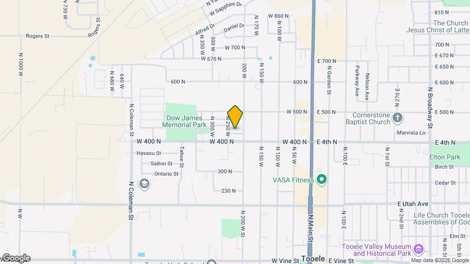 421 N 200 W St Map and Location Details