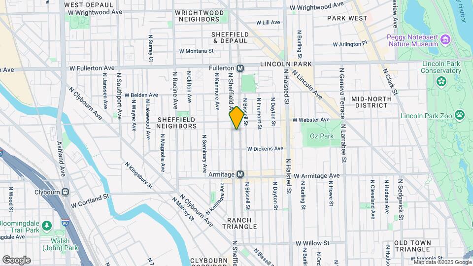 2137 N Sheffield Ave Map and Location Details