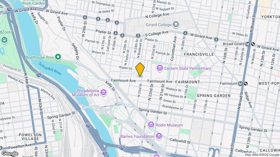 2307 Fairmount Ave, Unit 1 Map and Location Details