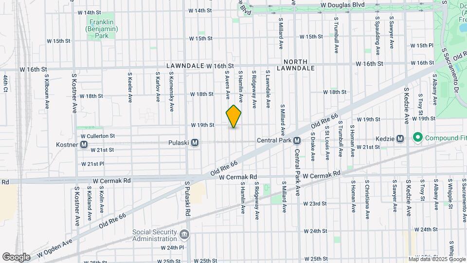 1915 S Avers Ave Map and Location Details