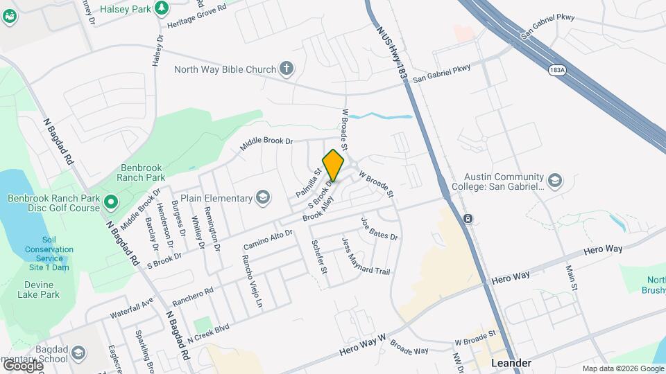 352 S Brook Dr Mapa y Detalles de la Ubicación