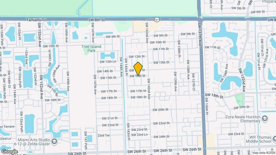 14302 SW 15th St Map and Location Details