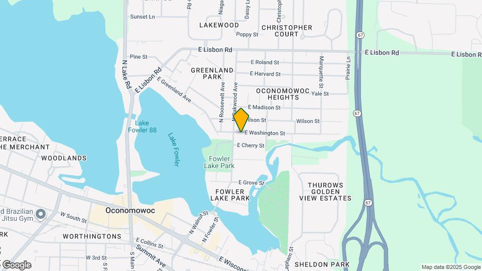 613 E Washington St Map and Location Details