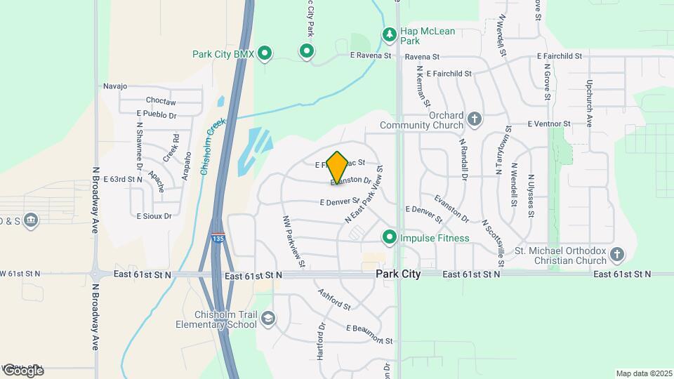 1401 E Evanston St Map and Location Details