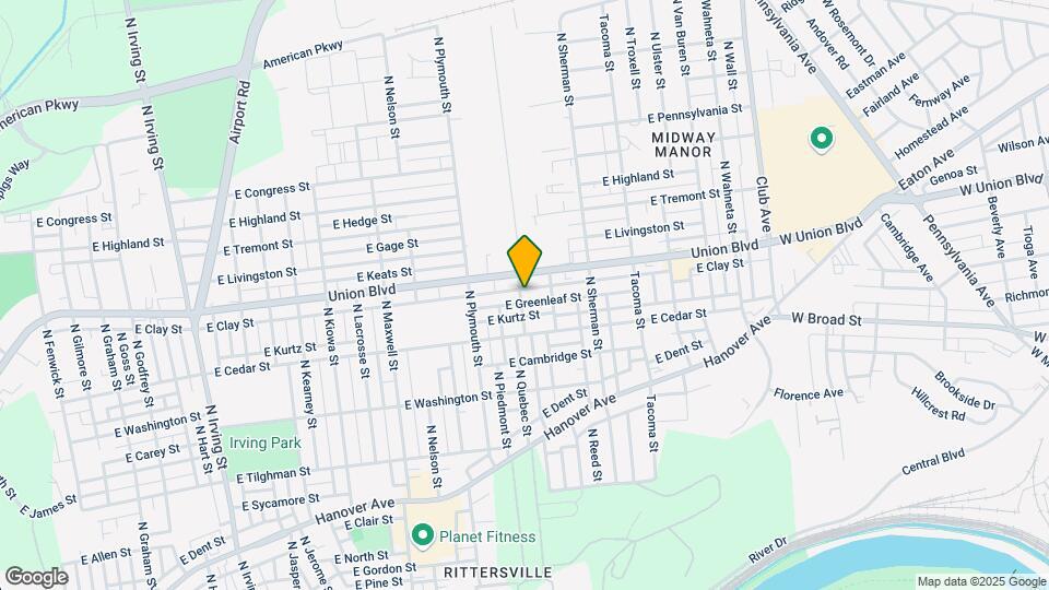 1701 E Greenleaf St Map and Location Details