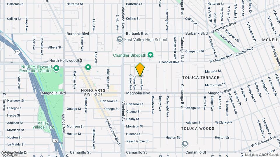 5261 Satsuma Ave Map and Location Details