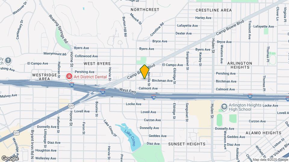 5013 Birchman Ave Map and Location Details