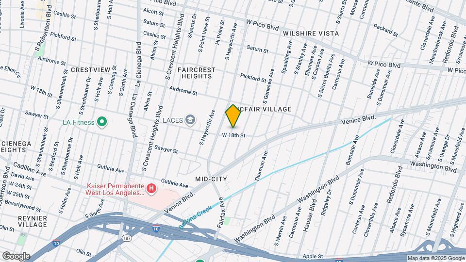 1772 S Orange Grove Ave Map and Location Details