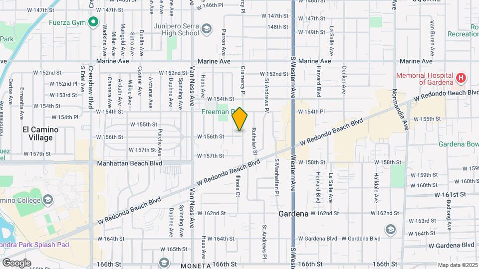 15519 Gramercy Pl Map and Location Details