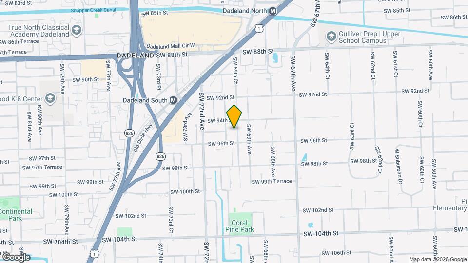 9444 SW 69th Ct Map and Location Details