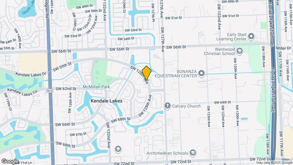 6097 SW 128th Ct Map and Location Details
