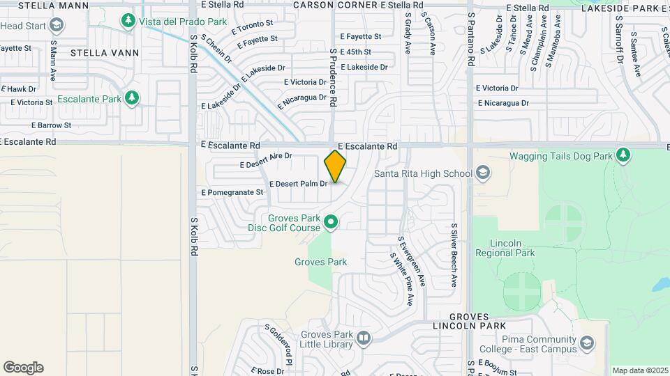 4001 S Winter Palm Dr Map and Location Details