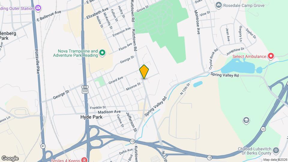 2851 Kutztown Rd Map and Location Details