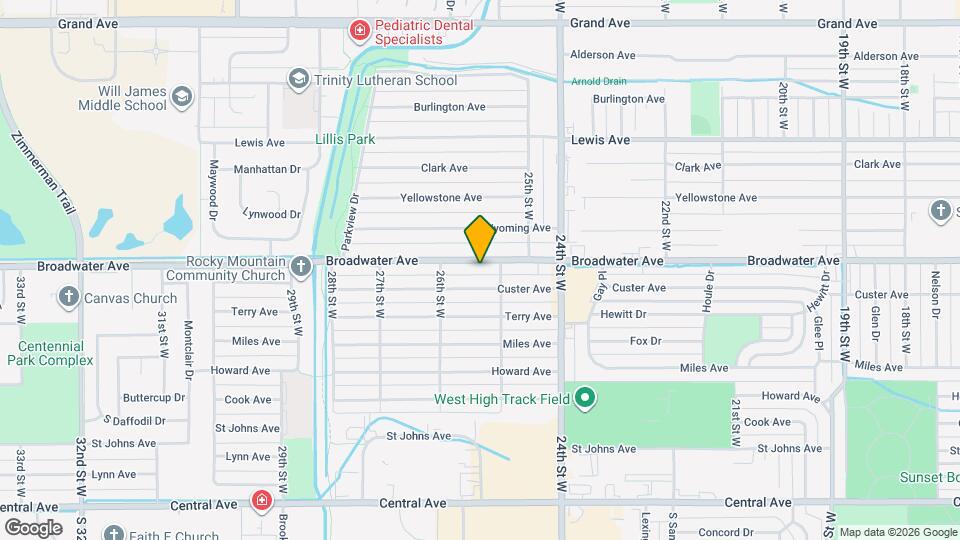 2518 Broadwater Ave Map and Location Details