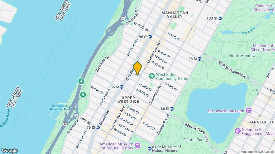 594 Amsterdam Ave Map and Location Details