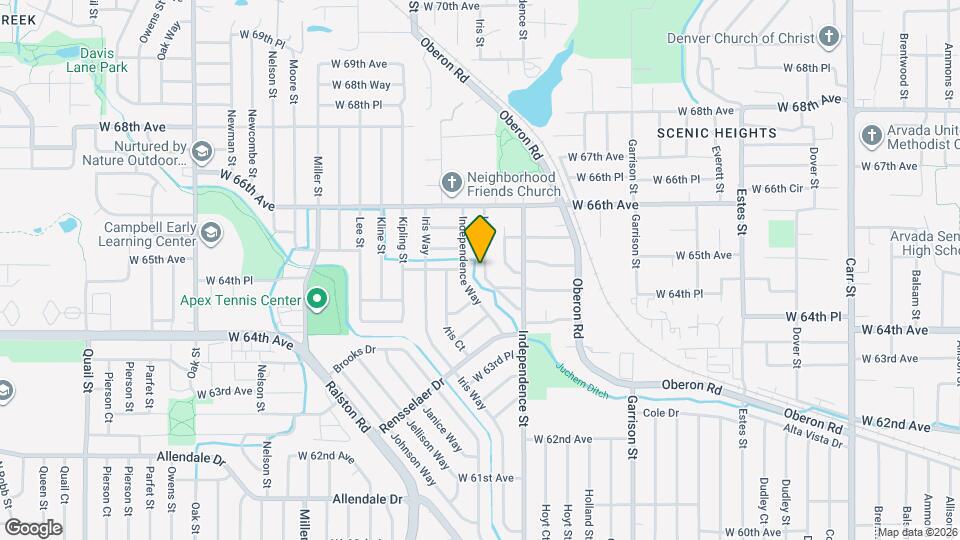 6503 Iris St Map and Location Details