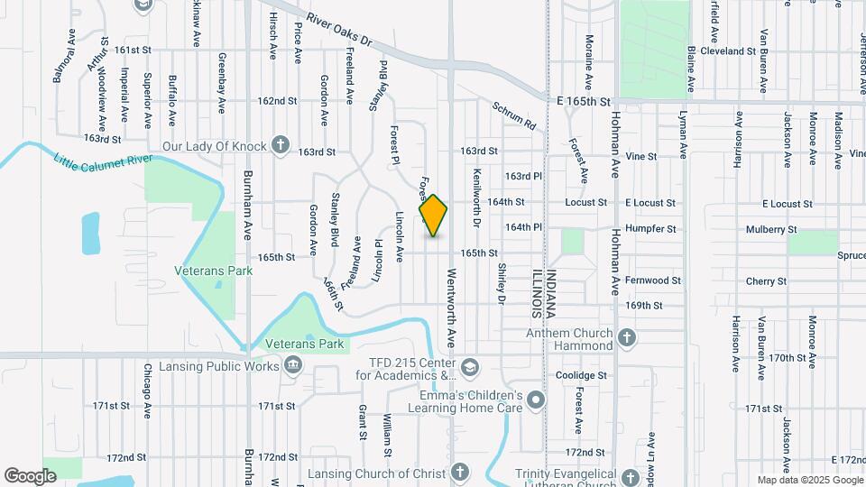 1491 Forest Ave Map and Location Details