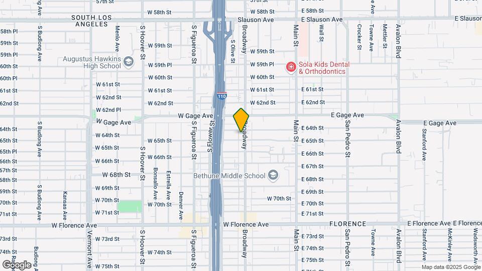 6411 S Broadway Map and Location Details