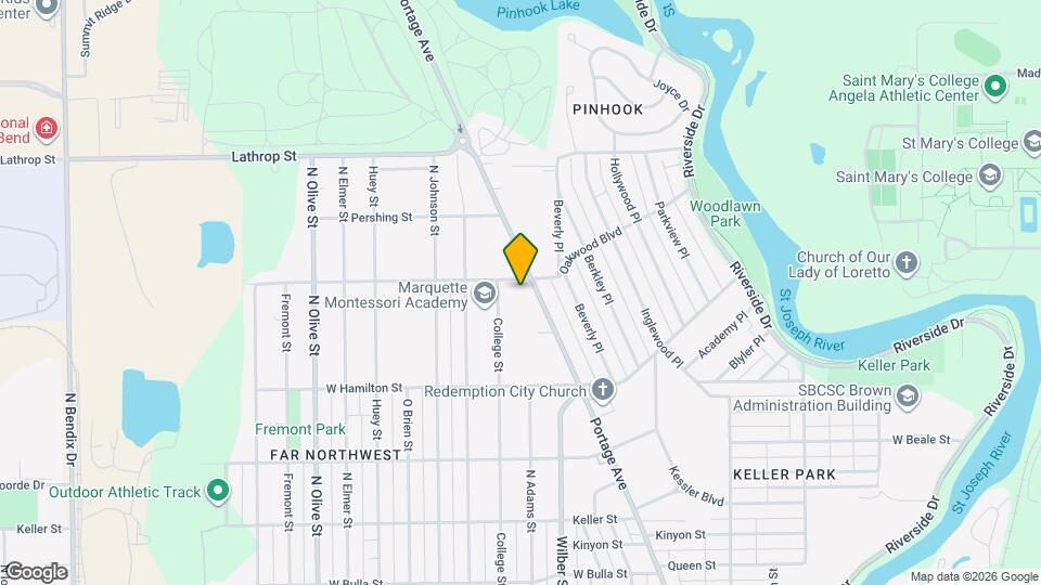 2033 Portage Ave Map and Location Details