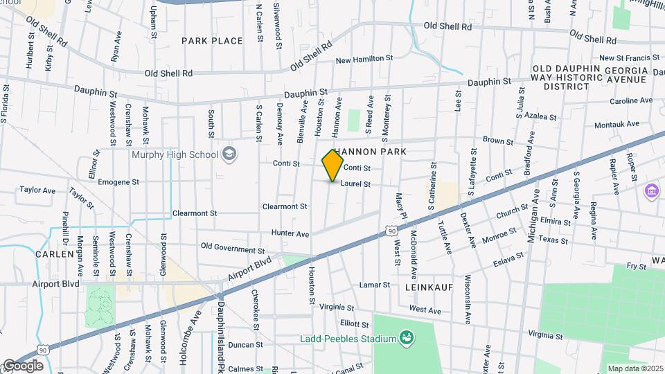 1725 Laurel St Mapa y Detalles de la Ubicación