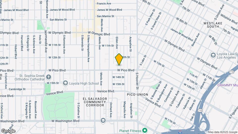 1248 Elden Ave Mapa y Detalles de la Ubicación