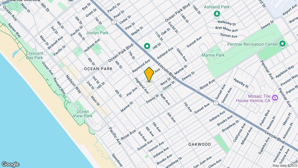 653 Marine St Map and Location Details