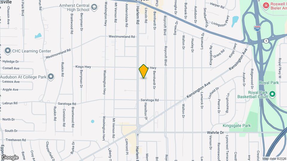 129 Hamilton Dr, Unit Upper Apt. Map and Location Details