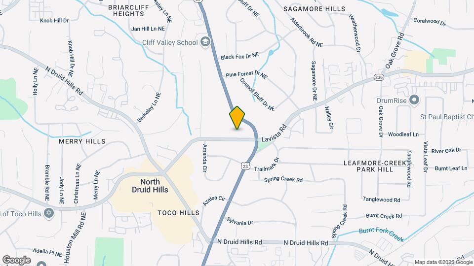 2418 Lavista Rd Map and Location Details