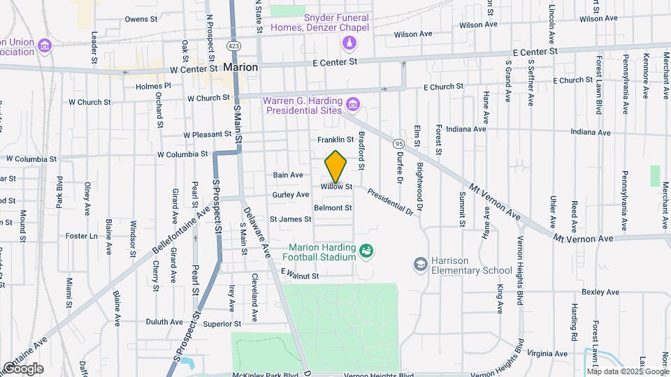 315 Willow St Map and Location Details
