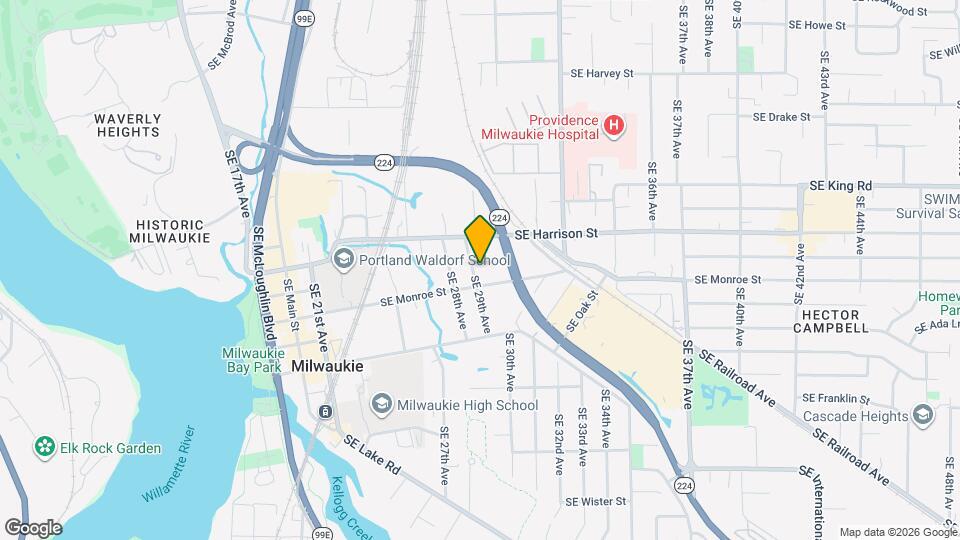 10744 SE 29th Ave Map and Location Details