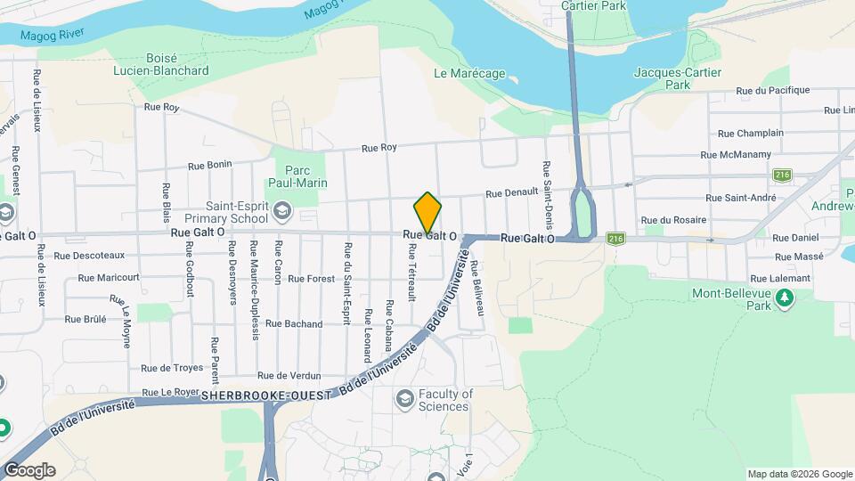 2124 Galt Rue O Map and Location Details